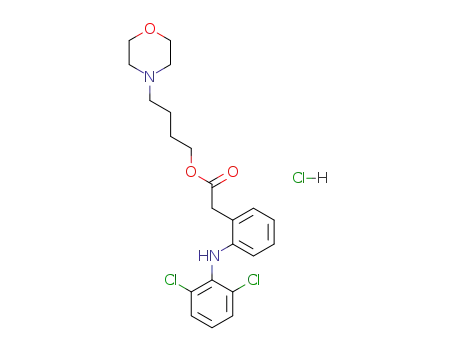 [2-(2,6-Dichloro-phenylamino)-phenyl]-acetic acid 4-morpholin-4-yl-butyl ester; hydrochloride