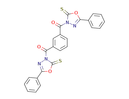 3,3'-isophthaloylbis<5-phenyl-1,3,4-oxadiazole-2(3H)-thione>