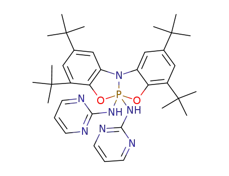 1,1-di-<(pyrimidin-2-yl)amino>-5-aza-2,8-dioxa-1-phosphaV-dibenzo<9,9',11,11'-tetra-tert-butyl>-bicyclo<3.3.0>octadiene