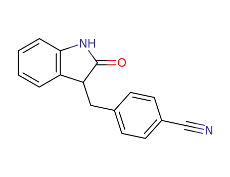 4-((2-oxoindolin-3-yl)methyl)benzonitrile