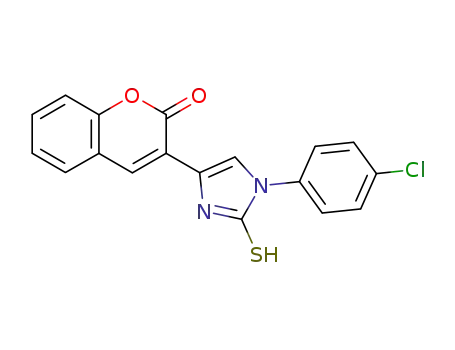 2H-1-Benzopyran-2-one,
3-[1-(4-chlorophenyl)-2,3-dihydro-2-thioxo-1H-imidazol-4-yl]-