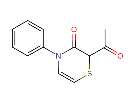 2-acetyl-4-phenyl-2H-1,4-thiazin-3(4H)-one