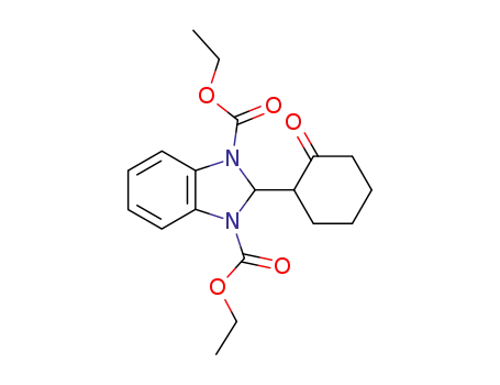 1,3-di(ethoxycarbonyl)-2-(2-oxocyclohexyl)benzimidazoline