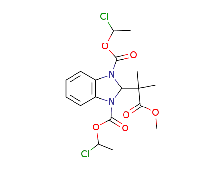 1,3-di(1-chloroethoxycarbonyl)-2-[1-methyl-1-(methoxycarbonyl)ethyl]benzimidazoline