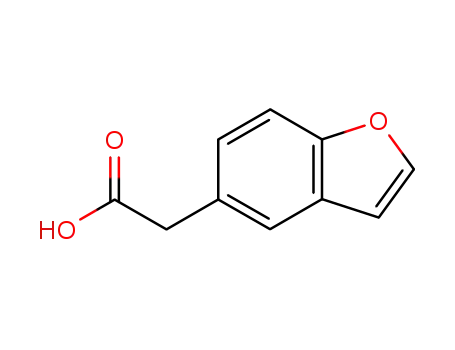 Molecular Structure of 142935-60-2 (2-(Benzofuran-5-yl)acetic Acid)