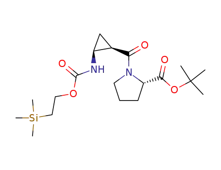 (S)-1-[(1R,2S)-2-(2-Trimethylsilanyl-ethoxycarbonylamino)-cyclopropanecarbonyl]-pyrrolidine-2-carboxylic acid tert-butyl ester