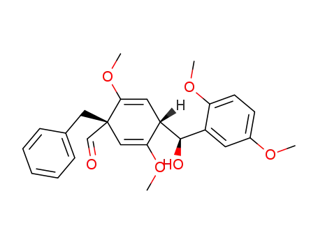 (1S,4R)-1-Benzyl-4-[(S)-(2,5-dimethoxy-phenyl)-hydroxy-methyl]-2,5-dimethoxy-cyclohexa-2,5-dienecarbaldehyde