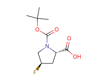 (2S,4R)-1-(tert-butoxycarbonyl)-4-fluoropyrrolidine-2-carboyxlic acid