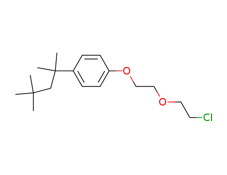 Molecular Structure of 65925-28-2 (1-[2-(2-chloroethoxy)ethoxy]-4-(1,1,3,3-tetramethylbutyl)benzene)