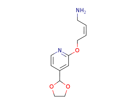 2-Buten-1-amine, 4-[[4-(1,3-dioxolan-2-yl)-2-pyridinyl]oxy]-, (2Z)-
