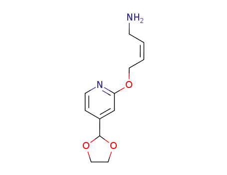 (Z)-4-(4-[1,3]Dioxolan-2-yl-pyridin-2-yloxy)-but-2-enylamine