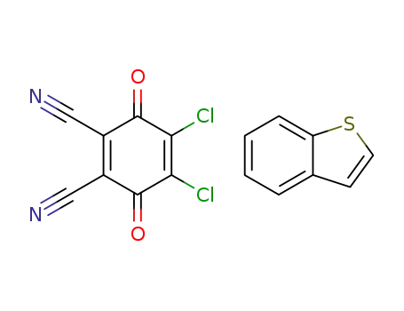 4,5-dichloro-3,6-dioxo-cyclohexa-1,4-diene-1,2-dicarbonitrile; compound with benzo[b]thiophene