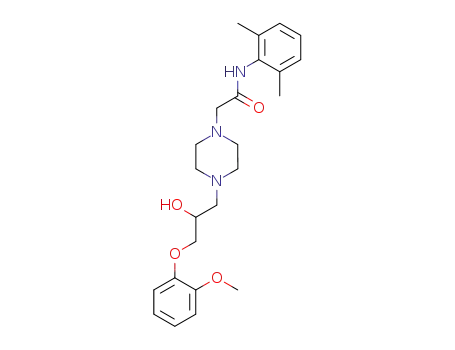 Molecular Structure of 95635-55-5 (Ranolazine)