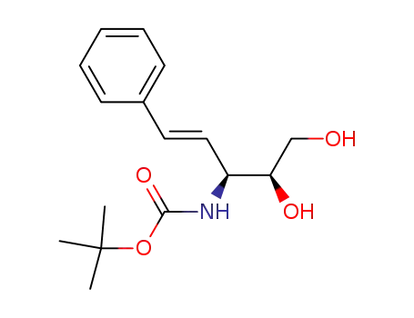[(E)-(S)-1-((S)-1,2-Dihydroxy-ethyl)-3-phenyl-allyl]-carbamic acid tert-butyl ester