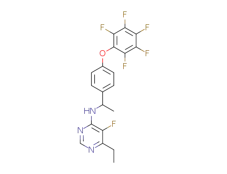 6-ethyl-5-fluoro-4-(α-methyl-4-pentafluorophenoxybenzylamino)pyrimidine