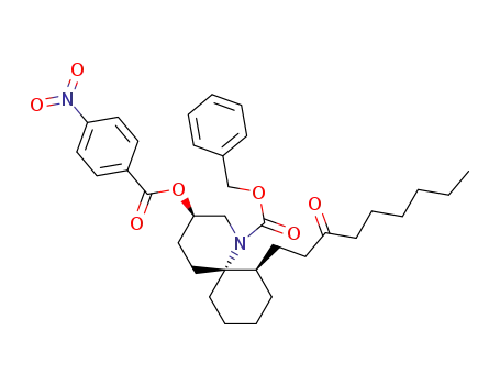 (3R,6R,7R)-3-(4-Nitro-benzoyloxy)-7-(3-oxo-nonyl)-1-aza-spiro[5.5]undecane-1-carboxylic acid benzyl ester