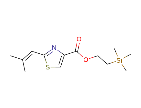 2-(2-methyl-prop-1-enyl)-thiazole-4-carboxylic acid 2-(trimethylsilyl)ethyl ester