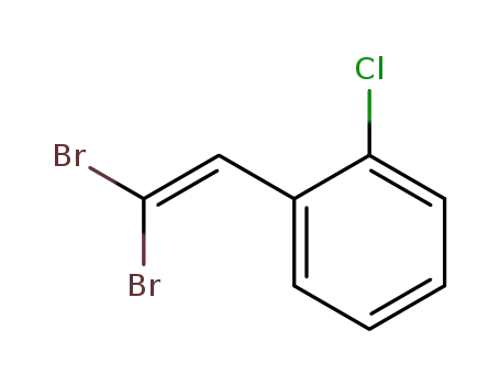 Molecular Structure of 401514-40-7 (1-chloro-2-(2,2-dibroMovinyl)benzene)