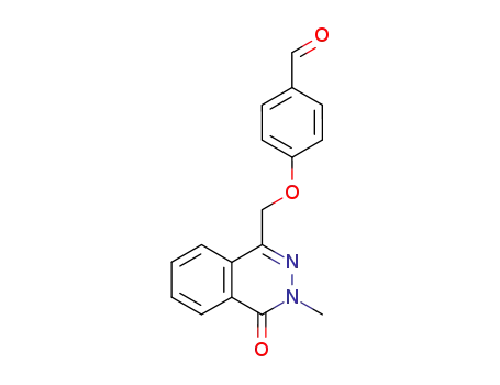 Molecular Structure of 214282-10-7 (Benzaldehyde, 4-[(3,4-dihydro-3-methyl-4-oxo-1-phthalazinyl)methoxy]-)