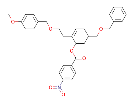 4-nitro-benzoic acid 5-benzyloxymethyl-2-[2-(4-methoxy-benzyloxy)-ethyl]-cyclohex-2-enyl ester