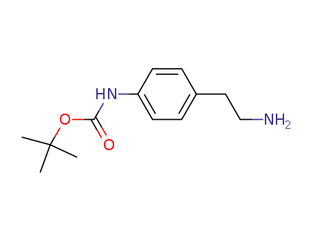 Molecular Structure of 457631-44-6 ([4-(2-AMINO-ETHYL)-PHENYL]-CARBAMIC ACID TERT-BUTYL ESTER)