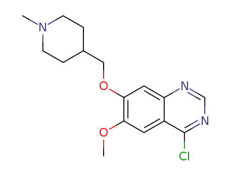 Quinazoline,4-chloro-6-methoxy-7-[(1-methyl-4-piperidinyl)methoxy]-