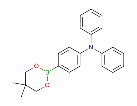 Molecular Structure of 408359-97-7 (Benzenamine, 4-(5,5-dimethyl-1,3,2-dioxaborinan-2-yl)-N,N-diphenyl-)