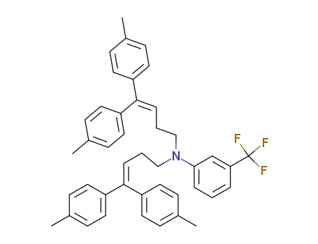 [N,N-di-(4,4-di-p-tolylbut-3-enyl)-3-(trifluoromethyl)]aniline
