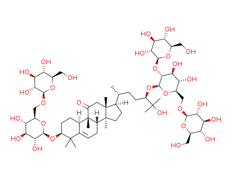 3-O-β-D-glucopyranosyl-(1->6)-β-D-glucopyranosyl (24R)-cucurbit-5-en-11-one-3β,24,25-triol 24-O-β-D-glucopyranosyl-(1->2)-[β-D-glucopyranoside-(1->6)]-β-D-glucopyranoside