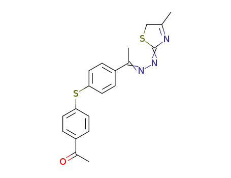 1-[4-(4-{1-[(4-methyl-5H-thiazol-2-ylidene)-hydrazono]-ethyl}-phenylsulfanyl)-phenyl]-ethanone