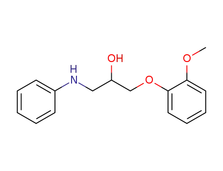 1-(2-methoxy-phenoxy)-3-phenylamino-propan-2-ol