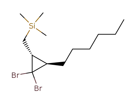 trans-1,1-dibromo-2-hexyl-3-(trimethylsilylmethyl)cyclopropane