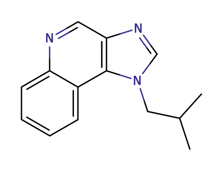 Molecular Structure of 99010-24-9 (1-(2-METHYLPROPYL)-1H-IMIDAZO[4,5-C]QUINOLINE)