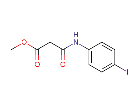 Molecular Structure of 658709-61-6 (Propanoic acid, 3-[(4-iodophenyl)amino]-3-oxo-, methyl ester)