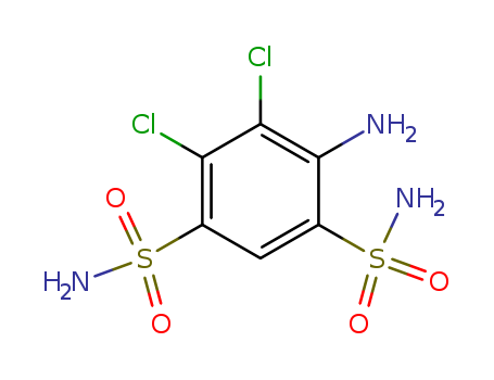 4-amino-5,6-dichlorobenzene-1,3-disulfonamide