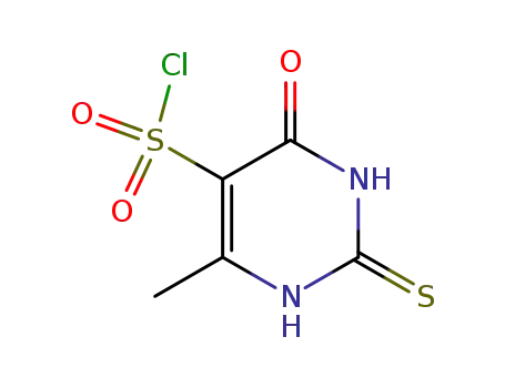 6-methyl-4-oxo-2-thioxo-1,2,3,4-tetrahydro-pyrimidine-5-sulfonyl chloride