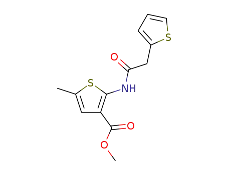 5-methyl-2-[(2-thienylacetyl)amino]-thiophene-3-carboxylic acid methyl ester