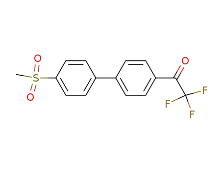 2,2,2-trifluoro-1-(4‘-(methylsulfonyl)-[1,1'-biphenyl]-4-yl)ethanone