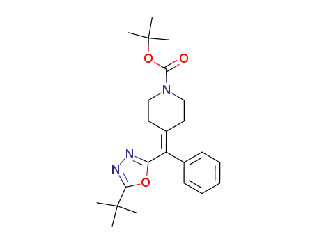 4-[1-Phenyl-1-(5-tert-butyl-1,3,4-oxadiazol-2-yl)-methylene]-piperidine-1-carboxylic acid tert-butyl ester