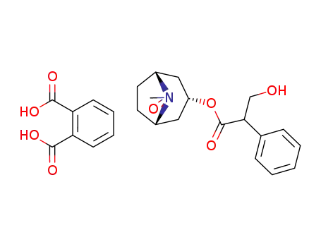3-Hydroxy-2-phenyl-propionic acid (1R,3R,5S)-8-methyl-8-oxy-8-aza-bicyclo[3.2.1]oct-3-yl ester; compound with phthalic acid