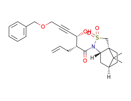 N-(1S)-[(2R,3R)-6-benzyloxy-3-hydroxy-2-allyl-hex-4-ynoyl]bornane-10,2-sultam