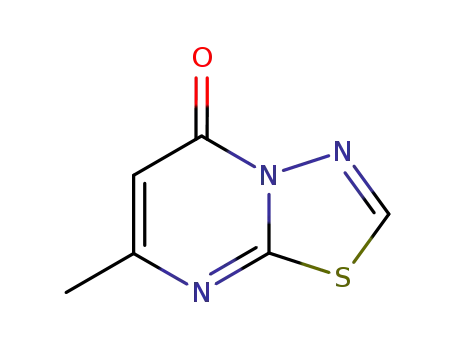 Molecular Structure of 35523-75-2 (5H-1,3,4-Thiadiazolo[3,2-a]pyrimidin-5-one, 7-methyl-)