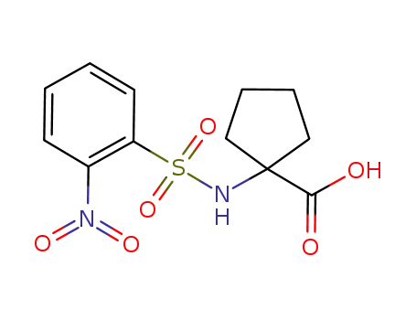 1-(2-nitrobenzenesulfonylamino)cyclopentanecarboxylic acid