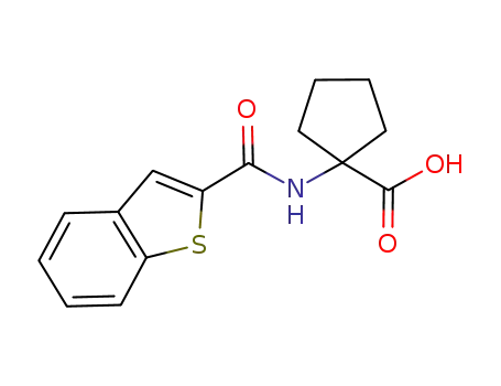 1-[(benzo[b]thiophene-2-carbonyl)amino]cyclopentanecarboxylic acid