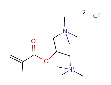 1,3-bis(trimethylammonium)-2-propyl methacrylate chloride