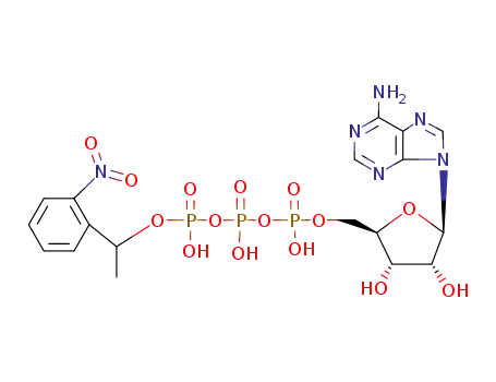 Molecular Structure of 67030-27-7 (1-(2-NITROPHENYL)ETHYL ADENOSINE TRIPHOSPHATE)