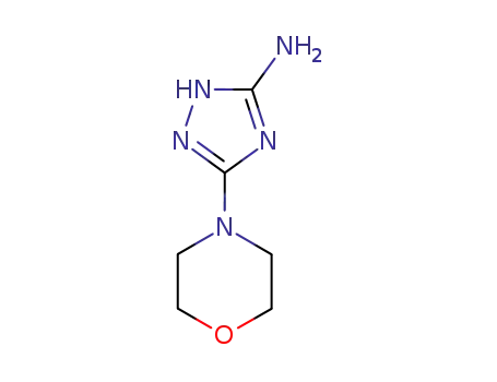 Molecular Structure of 51420-46-3 (5-(4-morpholinyl)-1H-1,2,4-triazol-3-amine(SALTDATA: FREE))