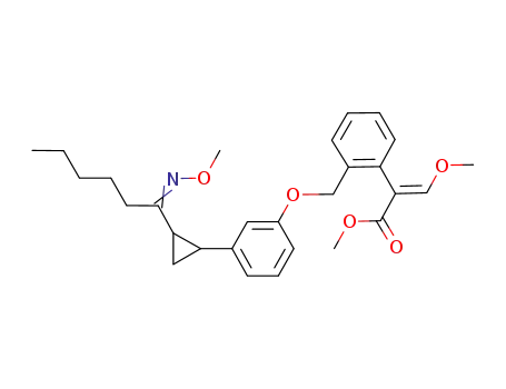 methyl 3-methoxy-2-trans-[2-(3-(2-(methoximinohept-1-yl)cyclopropyl)phenoxymethyl)phenyl]-2-propenoate