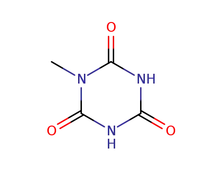 Molecular Structure of 6726-47-2 (1,3,5-Triazine-2,4,6(1H,3H,5H)-trione, 1-methyl-)