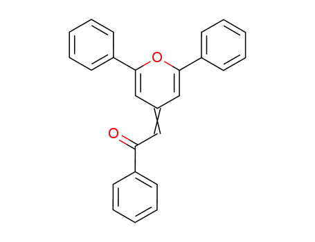 Molecular Structure of 1914-13-2 (Ethanone, 2-(2,6-diphenyl-4H-pyran-4-ylidene)-1-phenyl-)